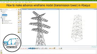 Abaqus basics 10  Creating Advance Wireframe model in Abaqus Transmission tower frame etc [upl. by Jacobah]