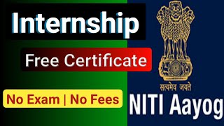 NITI Ayog Internship Details 2024Central Government Internship details November updateAny one can [upl. by Anya]