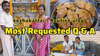 விநாயகருக்கு Bye bye சொல்லியாச்சு 😍 Kozhukattai  Healthy Dry fruits milkshake  Rathi Veejdu Vlogs [upl. by Pennie]