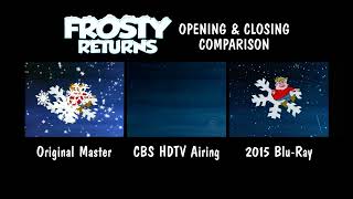 Frosty Returns  Opening amp Closing Comparison Original vs HDTV vs BluRay [upl. by Eiramyllek]