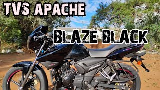 All new TVS apache 160 2V Blaze black review in tamil [upl. by Swords]