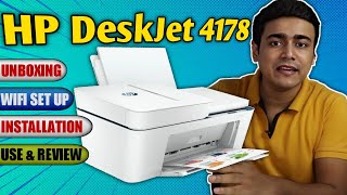 HP DeskJet Ink Advantage 4178 AllinOne Wifi Color Printer  Unboxing Setup Use amp Review in Hindi [upl. by Eelibuj]