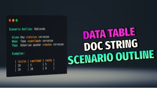 👇 Cucumber Scenario OUTLINE  DOCSTRING  DATATABLE ejemplos JAVA [upl. by Sosthenna]