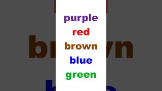 BRAIN QUIZ  how fast can you read the colors font color not the word itself [upl. by Ahseihs]