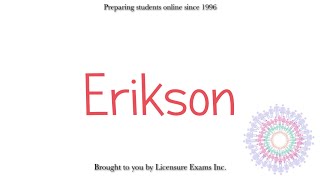 Erikson  ASWB NCE NCMHCE MFT Exam Prep and Review [upl. by Andrews195]