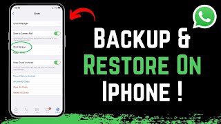 How to Backup amp Restore WhatsApp Messages on iPhone [upl. by Jeanine]