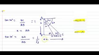 height and distance class 10th ऊंचाई और दूरी कक्षा 10thheight and distance class 10th 📐✏️📝🖋️ [upl. by Moffitt]