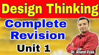 Design Thinking  Design Thinking process  Complete Revision Unit 1  AKTU  MBA  BBA  BCOM [upl. by Laidlaw]