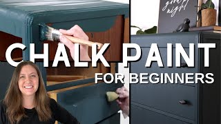 How to Chalk Paint Furniture  With Chalk Paint and Wax  BEST Tips and Tricks [upl. by Eciralc213]