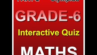 Math Olympiad Grade 6 Interactive Quiz [upl. by Cirdec]