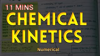 chemical kinetics numericals [upl. by Alisen]