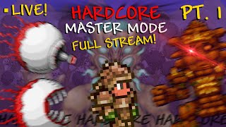 Can We Beat HARDCORE TERRARIA MASTER MODE Edition [upl. by Atteloiv]