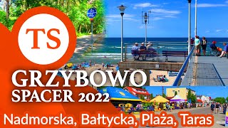 Grzybowo  Wakacje i Spacer 2022  Atrakcje Plaża Nadmorska Bałtycka [upl. by Allene]