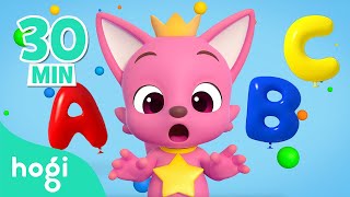 ABC Song with Balloons and More｜Nursery Rhymes｜Learn ABC｜Hogi Pinkfong [upl. by Doowle7]