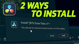 Install Titles Transitions Effects and Generators DaVinci Resolve 18 [upl. by Siver]