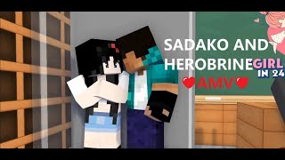 SADAKO AND HEROBRINE  AMV  Love Me Like You Do  Minecraft XDJames Charoot XD animation [upl. by Torr]