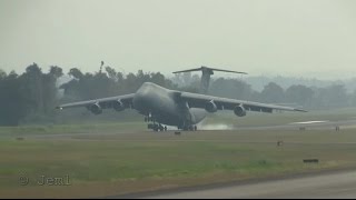 C5 Galaxy landing at MHLC Goloson Airport La Ceiba Honduras [upl. by Trstram]