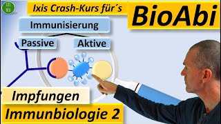 Immunbiologie 2  Vergleich passive und aktive Immunisierung Impfungen Fit für´s BioAbi [upl. by Oaks]