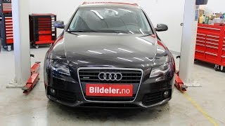 Audi A4 Hvordan bytte fjærer i bakstilling  2008 til 2015 mod B8 [upl. by Aniela504]