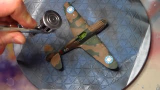 Hobby Boss 172 P40BC Flying Tigers plamo build 3 [upl. by Jarred]