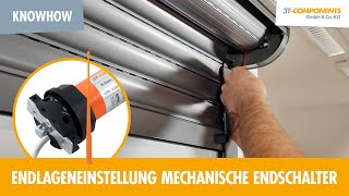 Endlageneinstellung Rollladenmotoren 3T45  3T35 mit mechanischen Endschaltern 3TMOTORS [upl. by Arev]