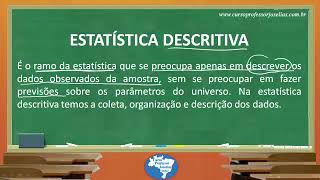 AULA 01  ESTATÍSTICA DESCRITIVA [upl. by Prospero531]