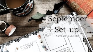 September Planner Set Up  AUTHOR PLANNER in my Passion Planner Daily 🍂 Plan With Me authortube [upl. by Liagabba555]