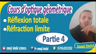 Réflexion totale et réfraction limite optique géométrique [upl. by Gilmer]