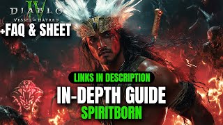 ULTIMATE FAQ GUIDE for the BEST 1SHOT Spiritborn Build  Diablo 4 Vessel of Hatred [upl. by Henryetta]