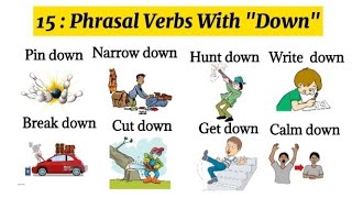 15 Phrasal Verbs With quotDownquot  Improve your English level 💯 phrasalverbs [upl. by Ibocaj613]