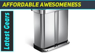 Simplehuman Dual Compartment Trash Can The Ultimate Upgrade [upl. by Asiral]