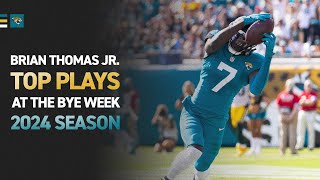 Brian Thomas Jr’s Top Plays at the Bye  Jacksonville Jaguars [upl. by Ymmac]