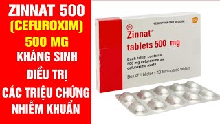 Zinnat 500mg  Cefuroxim 500mg  Thuốc Zinnat 500mg Kháng Sinh Đặc Trị Một Số Bệnh Nhiễm Khuẩn [upl. by Ahsinal]