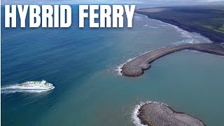 The First and Only Hybrid Ferry in Iceland  The Westman Islands Ferry [upl. by Ainnos]