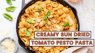 Creamy Sun Dried Tomato Pesto Pasta [upl. by Khichabia294]