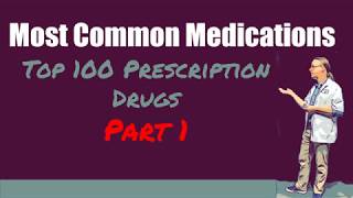 Top 100 Prescription Drugs  The Most Common Medications To Know Brand and Generic Part 1 [upl. by Rainer]