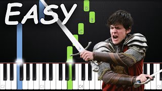 Narnia Theme Song  EASY Piano Tutorial  SHEET MUSIC by Asllen [upl. by Condon]