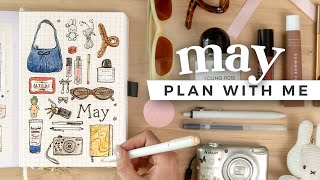 PLAN WITH ME  May 2024 Bullet Journal Setup [upl. by Deehahs]