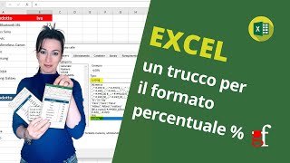 Excel un trucco per il formato percentuale [upl. by Emoreg]