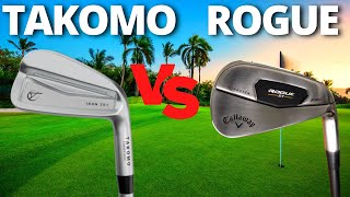 Garmin R10 Takomo 201 Irons Vs Callaway Rogue ST PRO [upl. by Suiddaht]