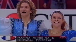 Anissina amp Peizerat 🥈 1998 World free dance 🎼 Romeo amp Juliet  by Prokofiev [upl. by Dinsmore]