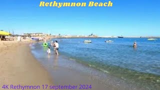 Rethymnon Beach 17 sep 2024 [upl. by Assenab313]