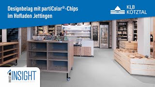 Hochwertiger Designbelag  Beschichtung mit partiColor®Chips im Hofladen Jettingen – KLB Kötztal [upl. by Yurik]