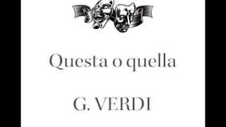 Questa o quella from Rigoletto Opera [upl. by Ligriv]