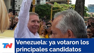 ELECCIONES EN VENEZUELA I Ya votaron los principales candidatos [upl. by Acinomad]