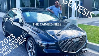 2023 GENESIS G80 SPORT PRESTIGE Full Review  Mercedes Look OUT [upl. by Sclar]