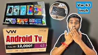 vw tv 43 inch review  vw 43 inch android tv  vw 43 inch 4k tv review [upl. by Ahcas]