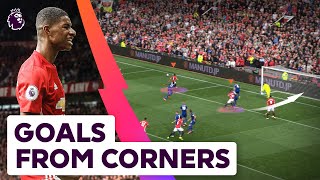 The Best Corner Goals  FT Marcus Rashford Trossard and MORE [upl. by Bubb]