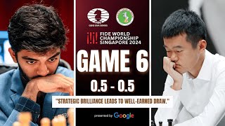 quotIntense Rivalry amp Strategic Battles  Ding Liren vs Gukesh  FIDE World Chess Championship Game 6quot [upl. by Tad]