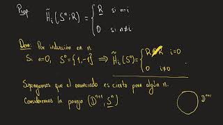 Homología singular  la homología de una esfera [upl. by Eiraminot]